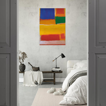 UNTITLED 1986 - Esteban Vicente Brushed Aluminum Print - 70x100 cm / 28x40 inches | Esteban Vicente Aluminum Print | Esteban Vicente Prints