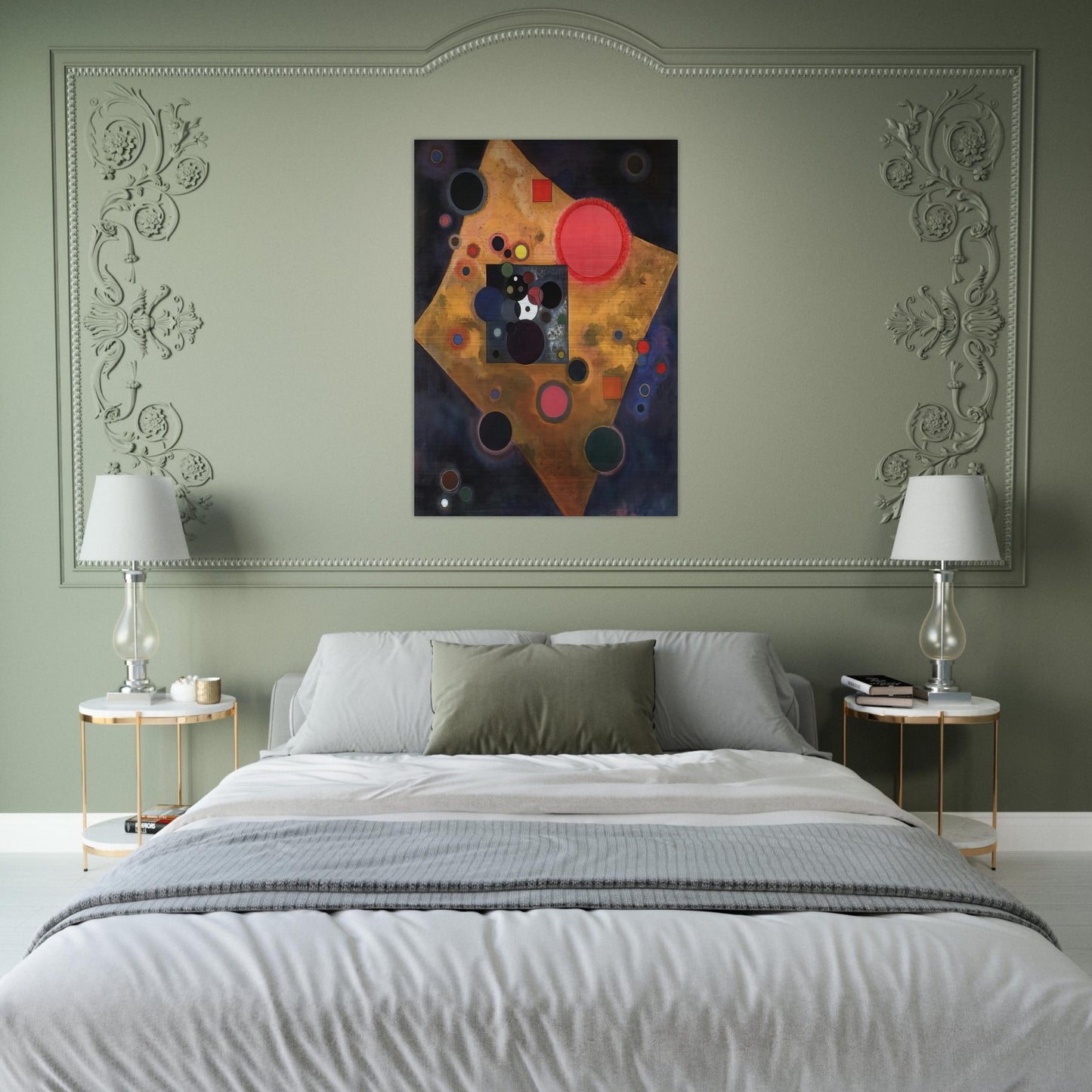 ACCENT ON ROSE 1926 - Wassily Kandinsky Brushed Aluminum Print - 70x100 cm / 28x40 inches | Wassily Kandinsky Aluminum Print | Wassily Kandinsky Prints