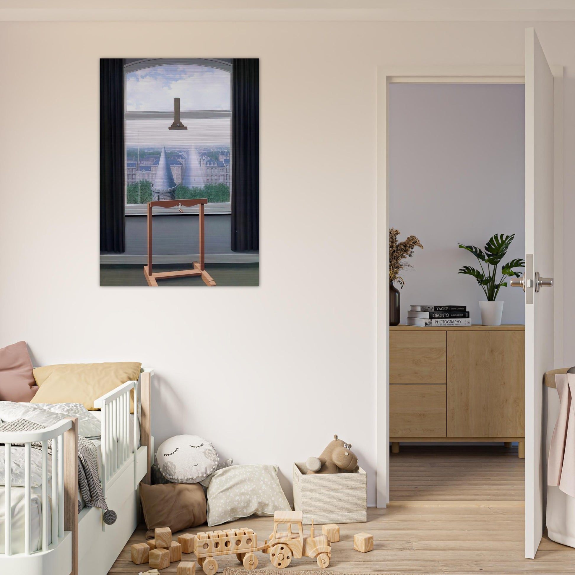 WHERE EUCLIDE WALKED 1955 - Rene Magritte Brushed Aluminum Print - 70x100 cm / 28x40 inches | Rene Magritte Aluminum Print | Rene Magritte Prints