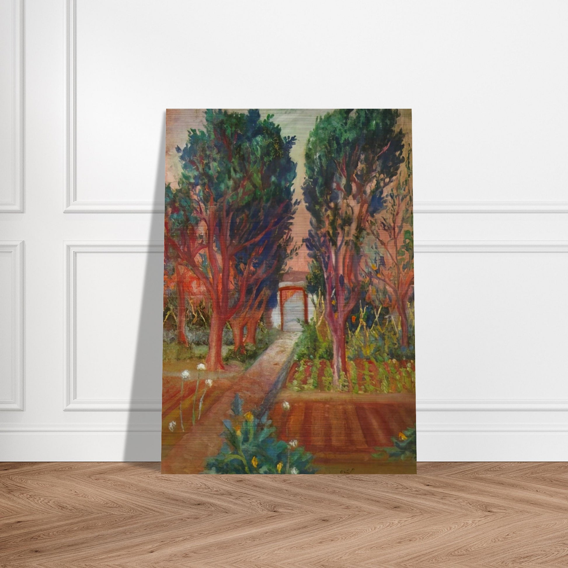 THE VEGETABLE GARDEN OF LLANER - Salvador Dali Brushed Aluminum Print - 70x100 cm / 28x40 inches | Salvador Dali Aluminum Print | Salvador Dali Prints