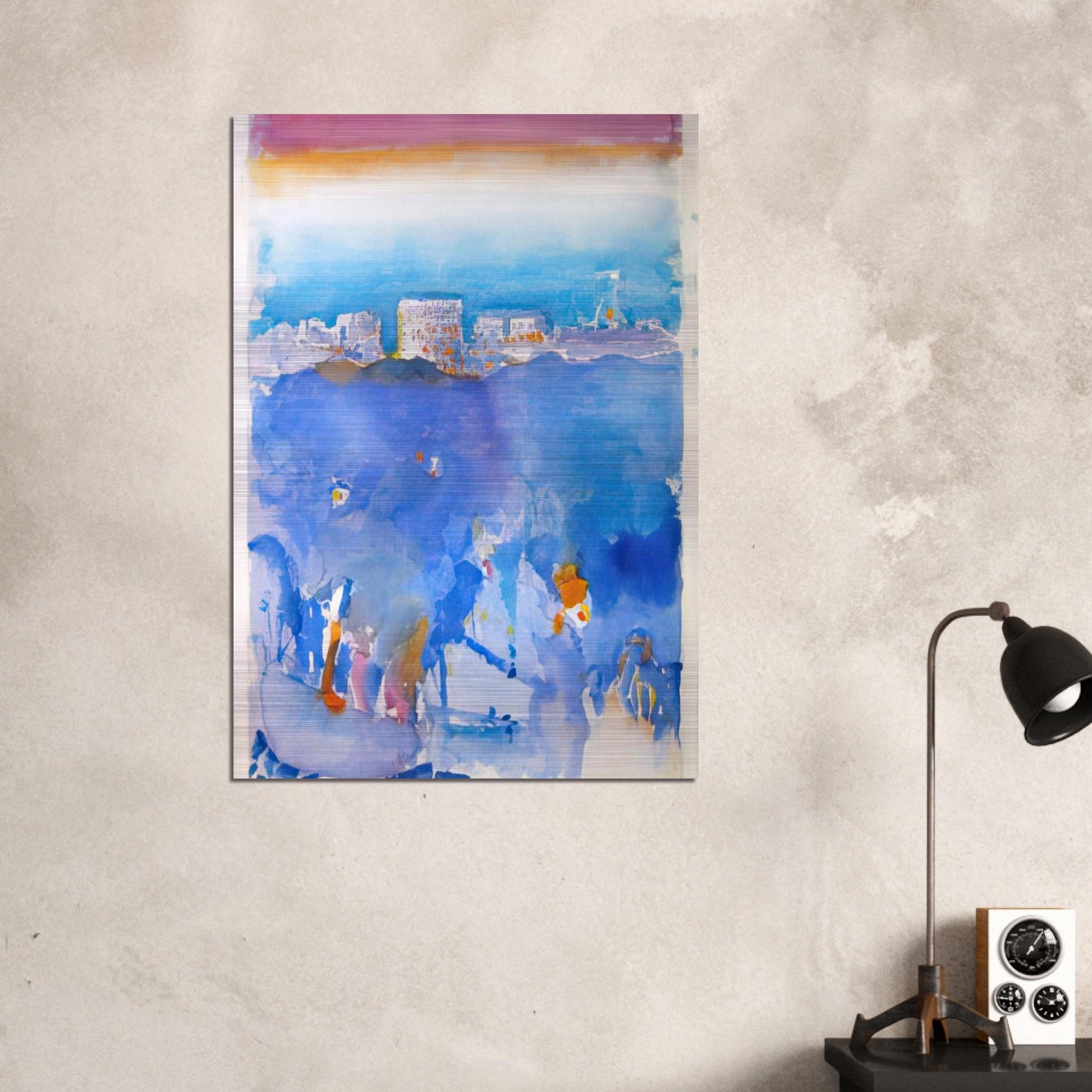 New York Fantasy - 1912 - John Marin Brushed Aluminum Print - 70x100 cm / 28x40 inches | John Marin Aluminum Print | John Marin Prints