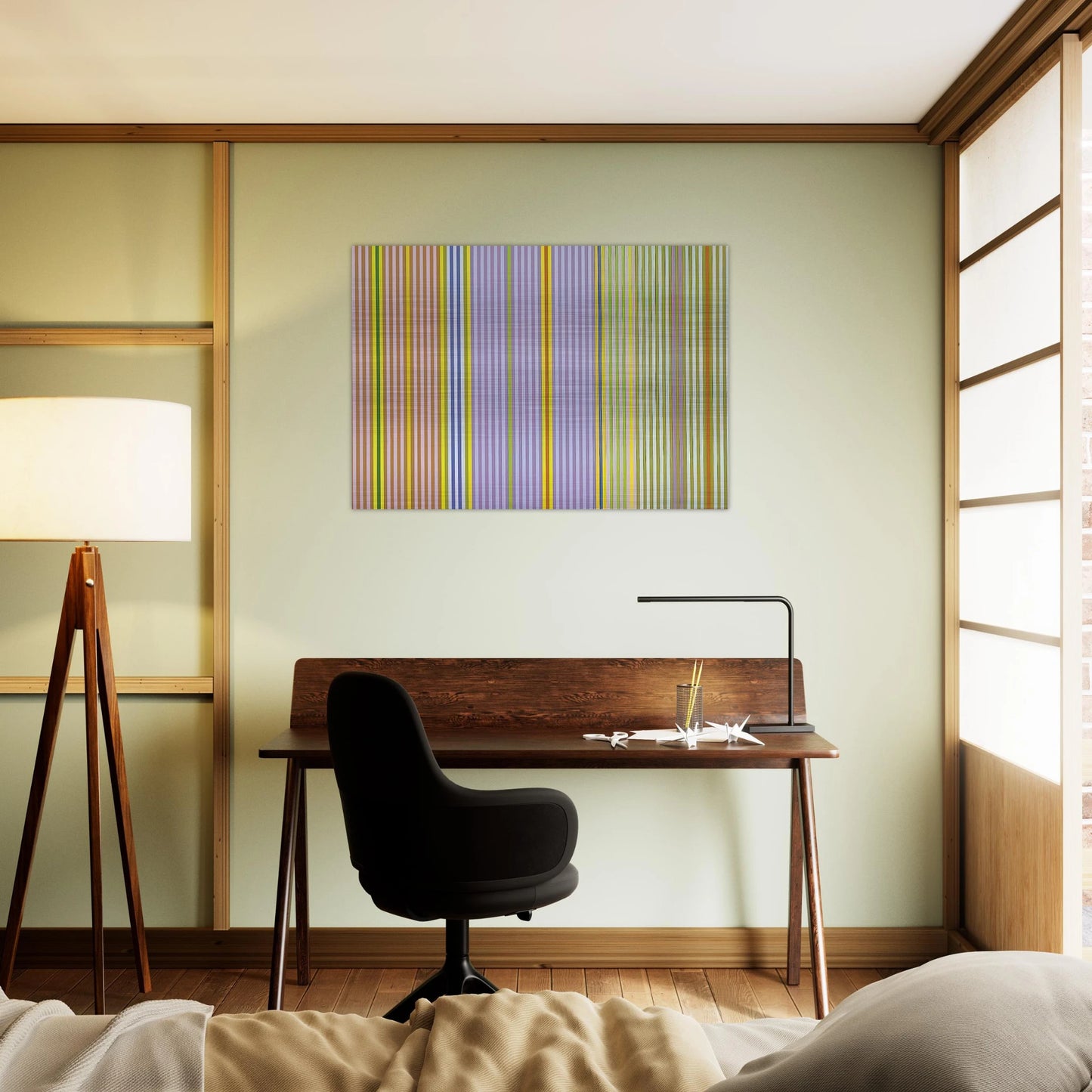 Ianthe - 1969 - Gene Davis Brushed Aluminum Print - 70x100 cm / 28x40 inches | Gene Davis Aluminum Print | Gene Davis Prints