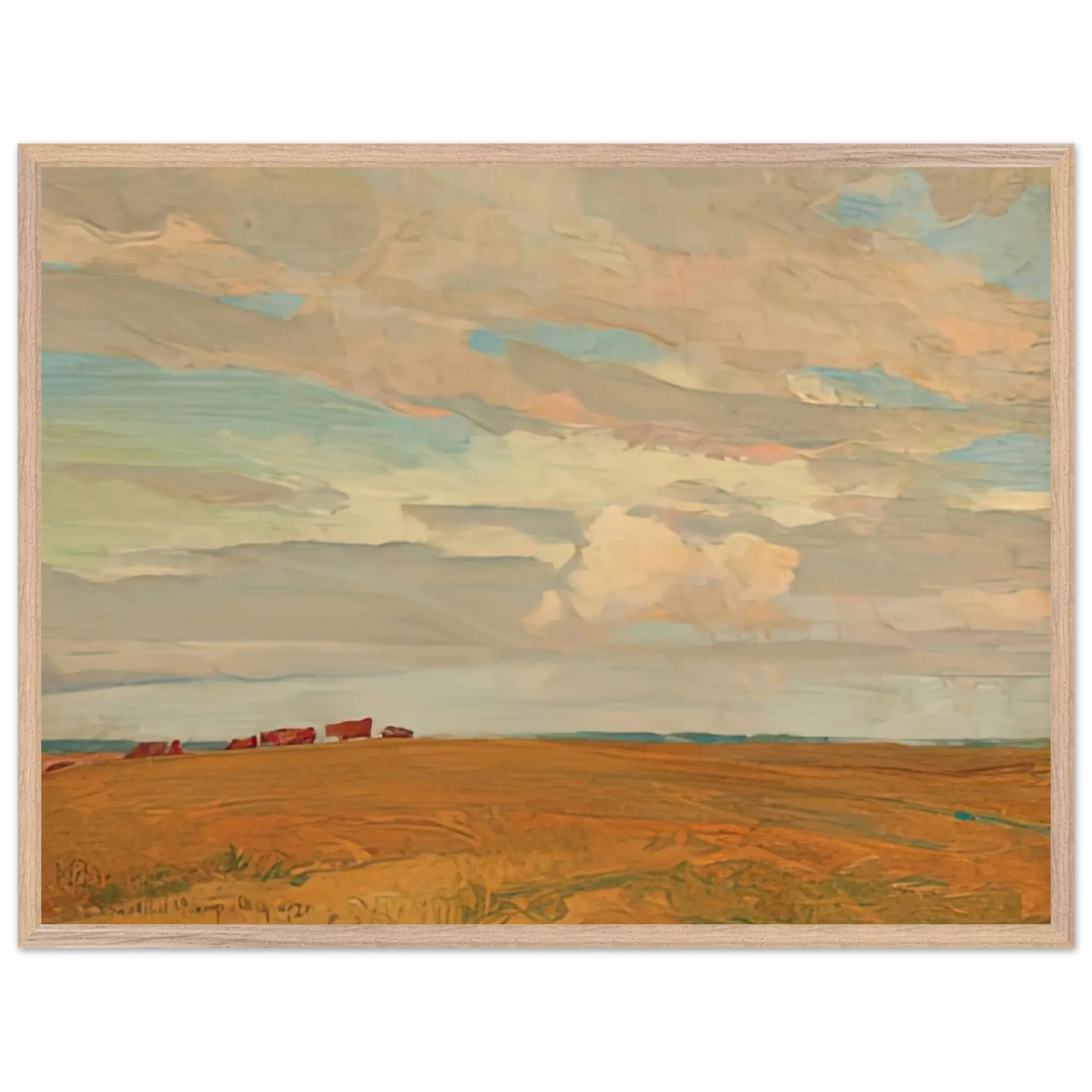 Maynard Dixon - PRAIRIE SAND HILL CAMP MAY 1921 1921 Wall art - 50x70 cm / 20x28 Inches - Premium Wooden Framed Poster With Fine Art Paper - White frame