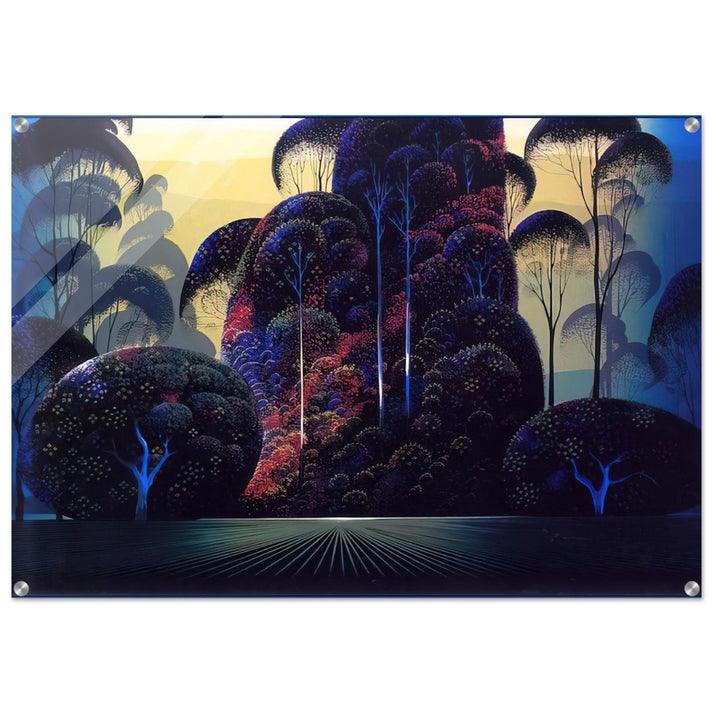 Mendocino - Eyvind Earle Acrylic Print - 70x100 cm / 28x40″ inches