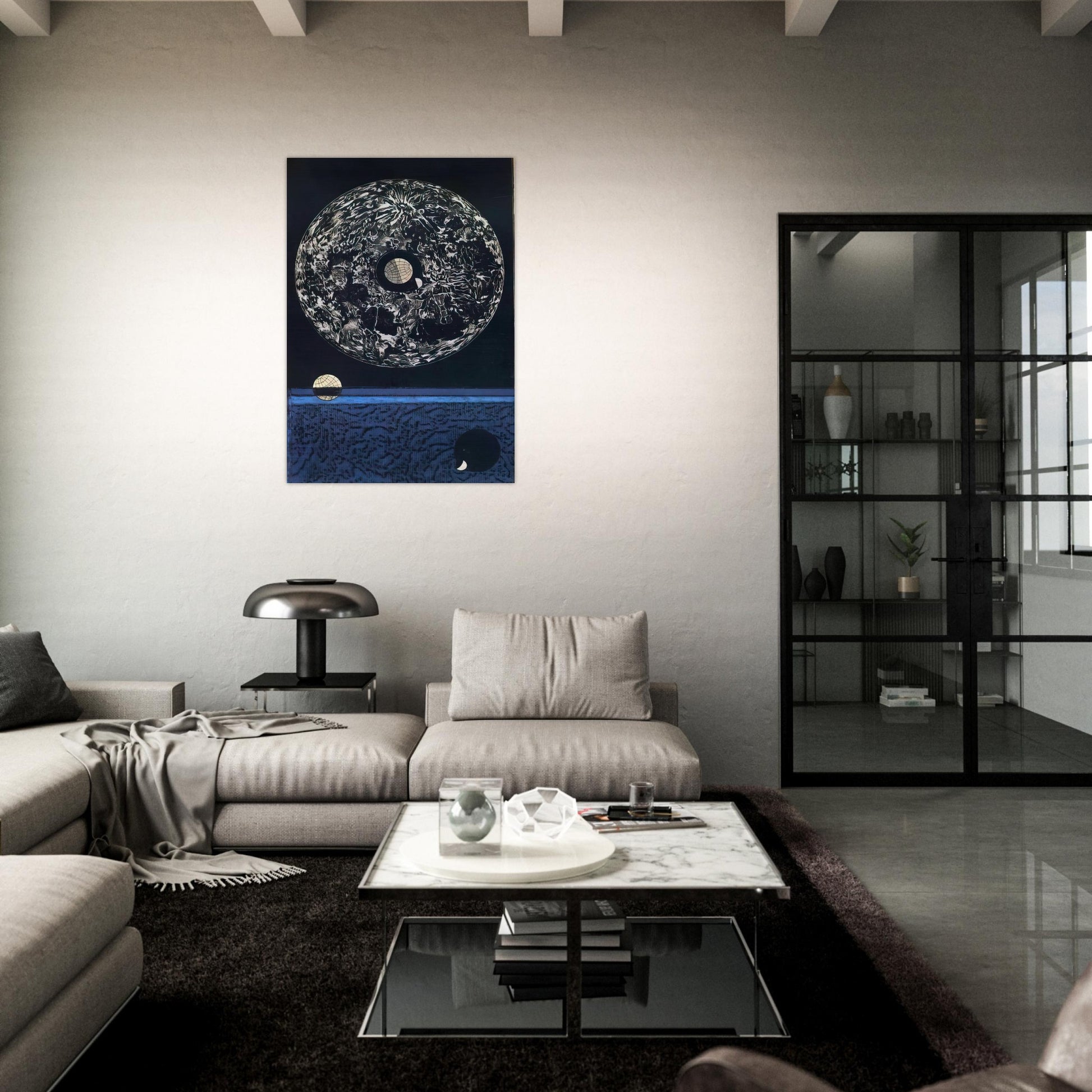 Configuration No.16 - Max Ernst Brushed Aluminum Print - 70x100 cm / 28x40 inches | Max Ernst Aluminum Print | Max Ernst Prints