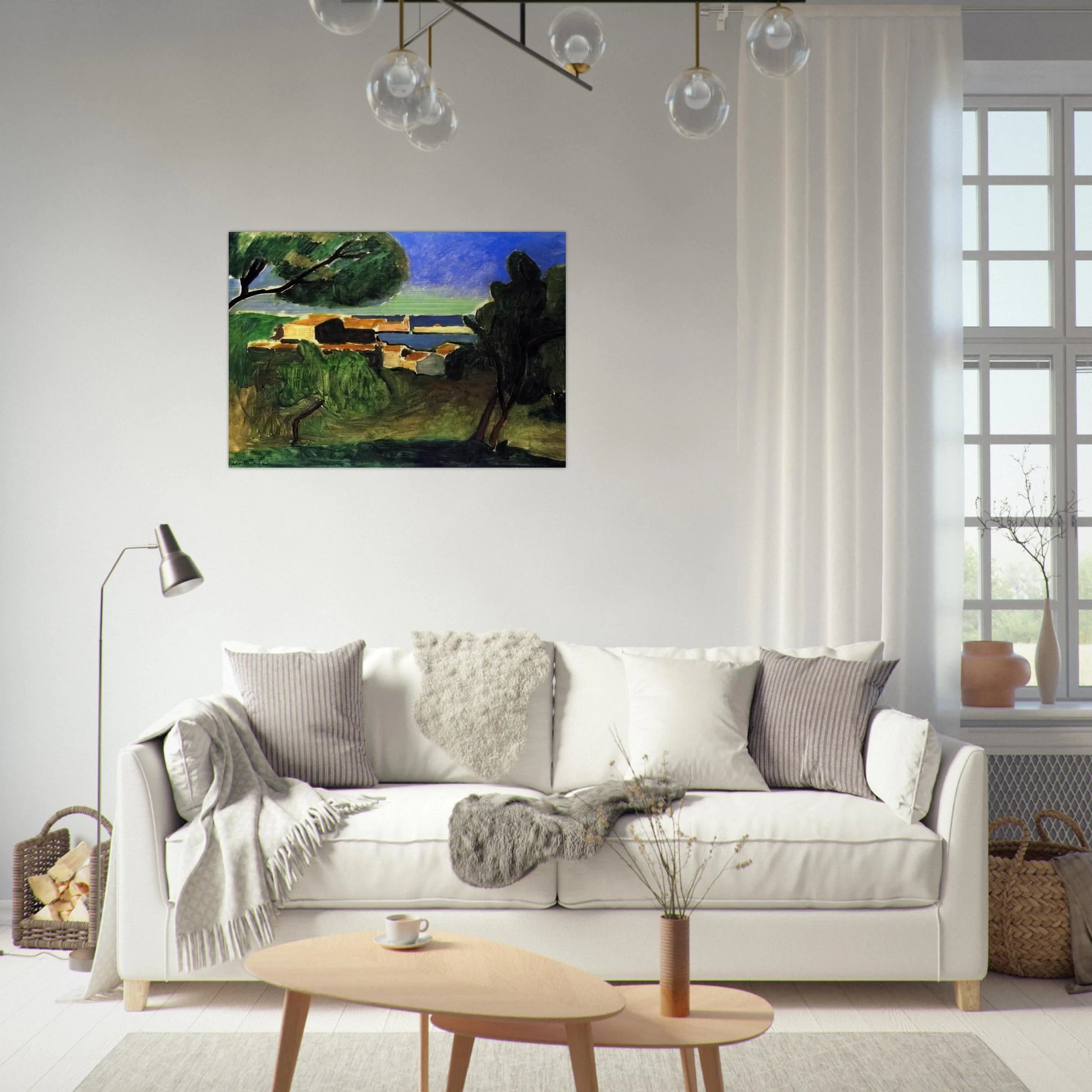 LANDSCAPE AT COLLIOURE III 1907 - Henri Matisse Brushed Aluminum Print - 70x100 cm / 28x40 inches | Henri Matisse Aluminum Print | Henri Matisse Prints