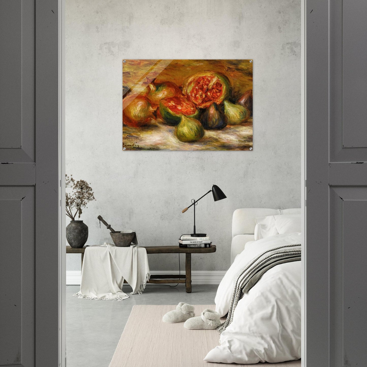 Still Life with Figs - Pierre-Auguste Renoir Acrylic Print - 70x100 cm / 28x40″ inches