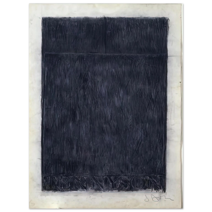 Jasper Johns - TENNYSON 1959  75x100 cm / 30x40inches Fine Art Poster