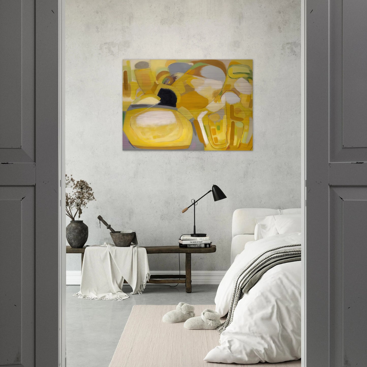 Desert Landscape - 1951 - John Ferren Brushed Aluminum Print - 70x100 cm / 28x40 inches | John Ferren Aluminum Print | John Ferren Prints
