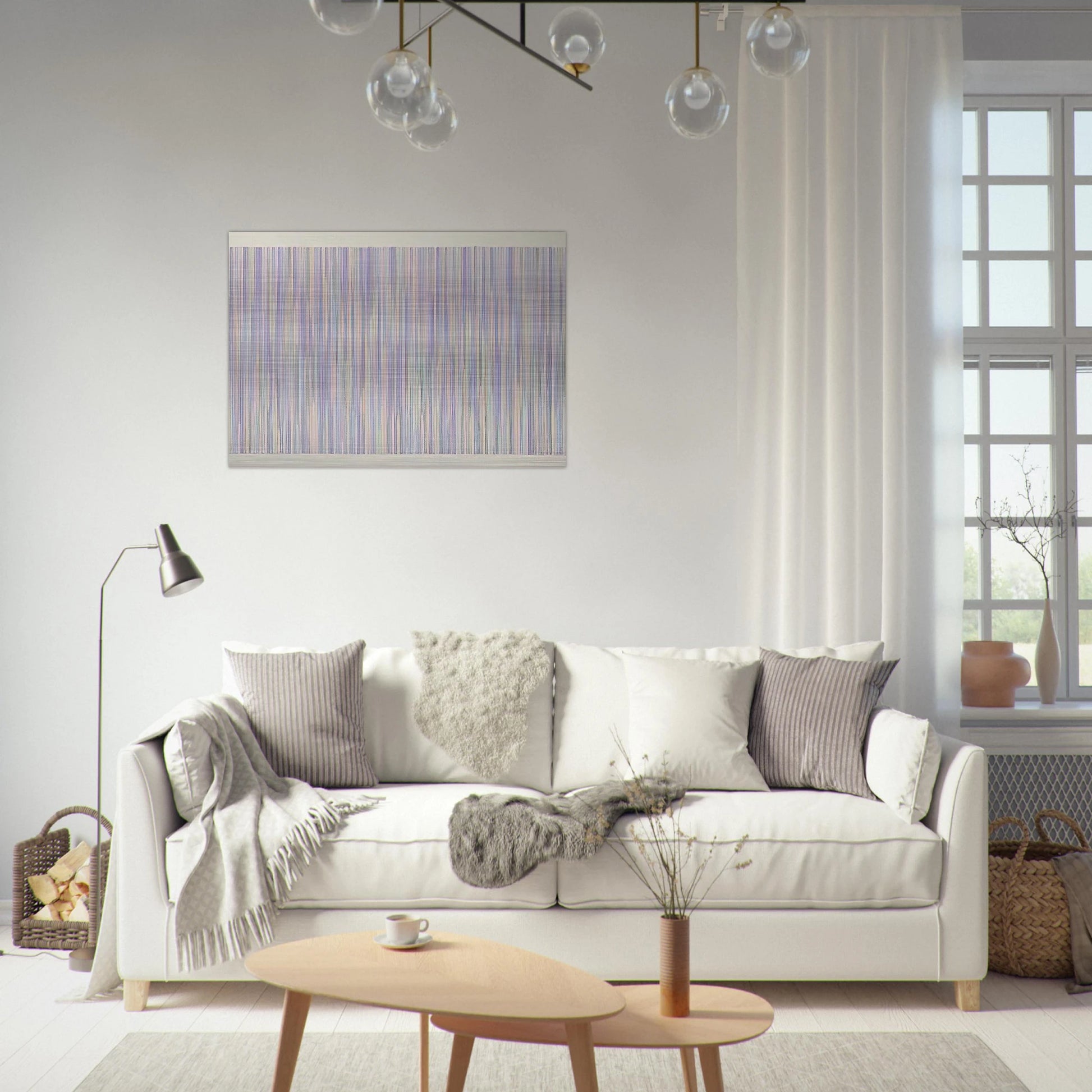Pocono - 1984 - Gene Davis Brushed Aluminum Print - 70x100 cm / 28x40 inches | Gene Davis Aluminum Print | Gene Davis Prints