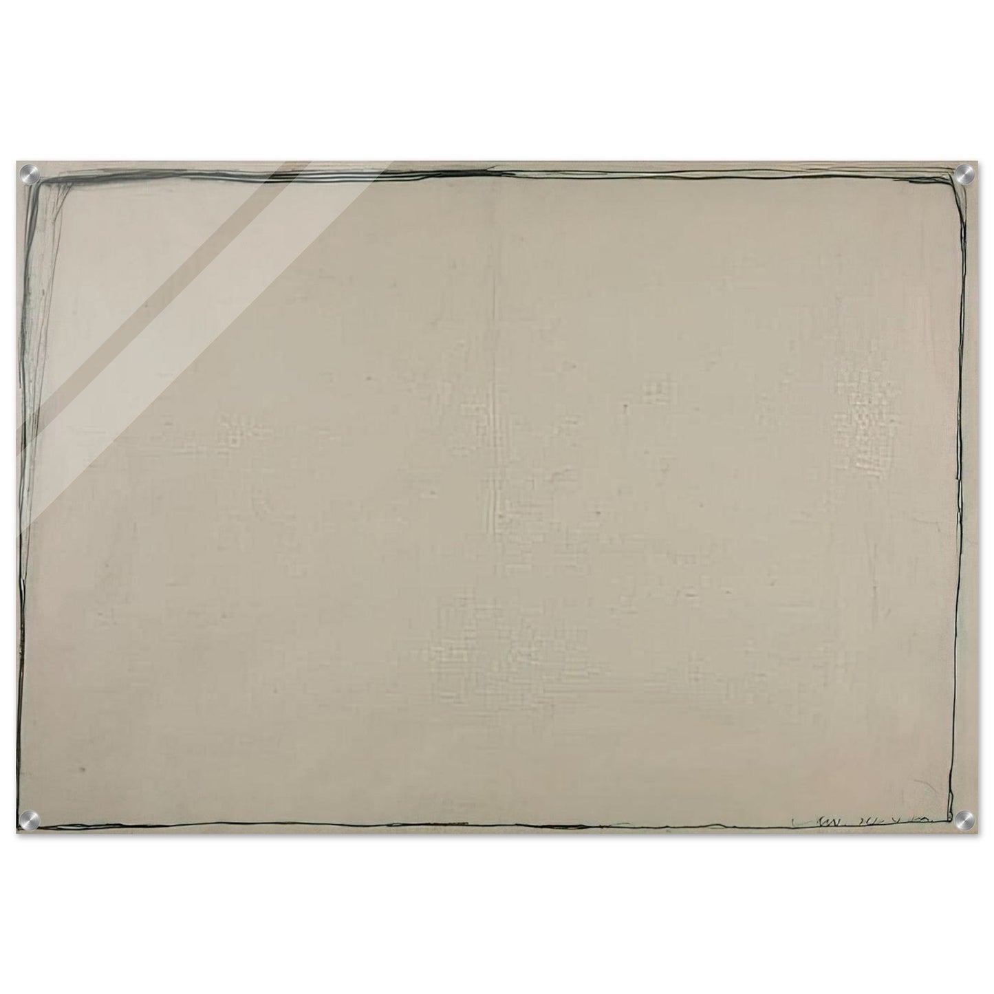 Drawing 24.4.60 - 1960 - Bob Law Acrylic Print - 70x100 cm / 28x40″ inches