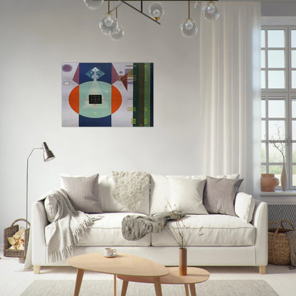 DARK SQUARE 1938 - Rudolf Bauer Brushed Aluminum Print - 70x100 cm / 28x40 inches | Rudolf Bauer Aluminum Print | Rudolf Bauer Prints