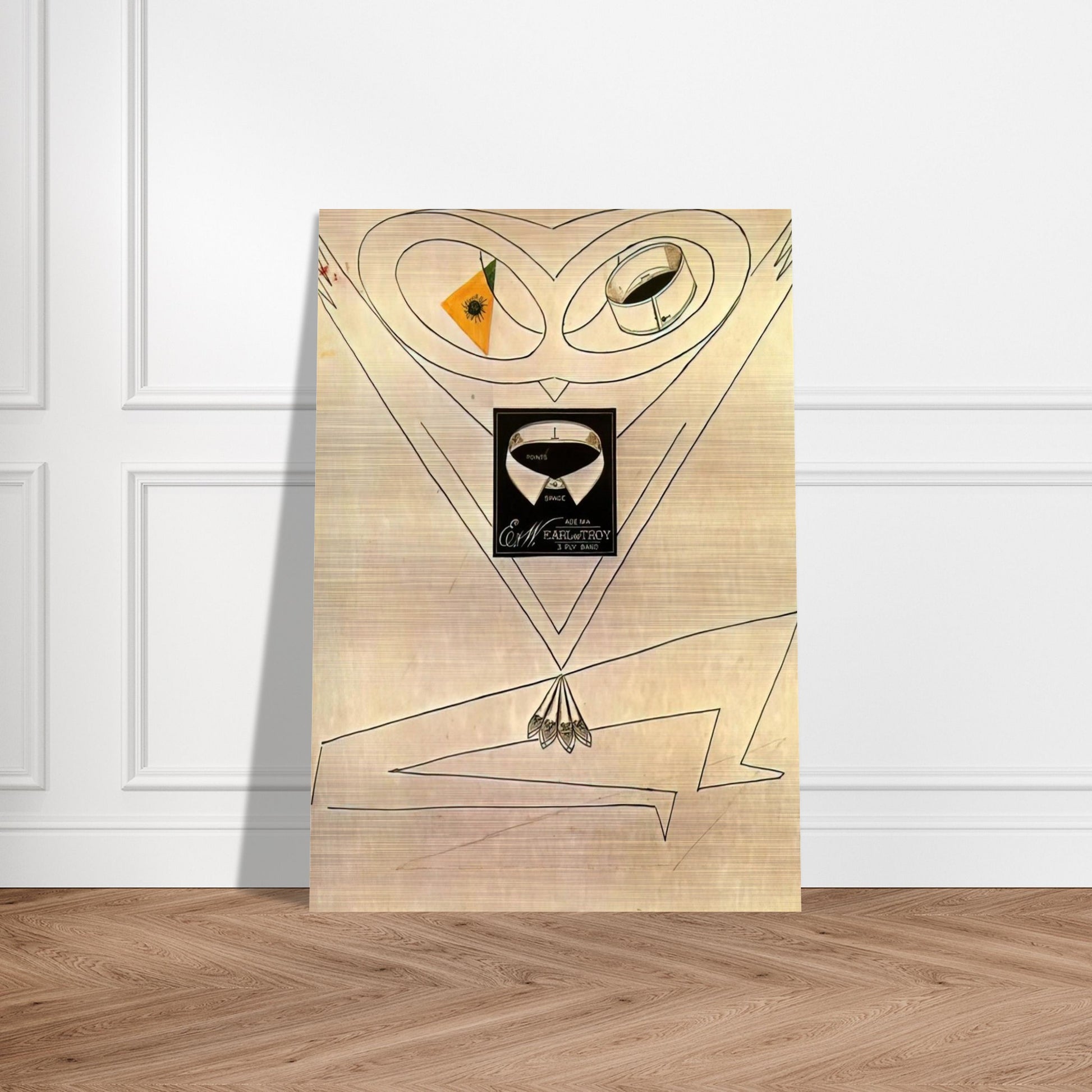 Dancing Owl - Max Ernst Brushed Aluminum Print - 70x100 cm / 28x40 inches | Max Ernst Aluminum Print | Max Ernst Prints