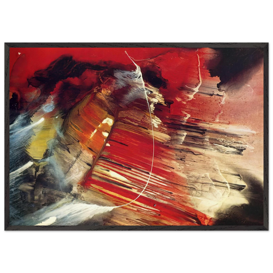 Dakota Ridge - Paul Jenkins 70x100 cm / 28x40 inches Framed Art Print – Black Wooden Frame