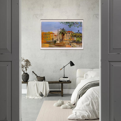 THE SQUARE IN HYERES - Raoul Dufy Brushed Aluminum Print - 70x100 cm / 28x40 inches | Raoul Dufy Aluminum Print | Raoul Dufy Prints