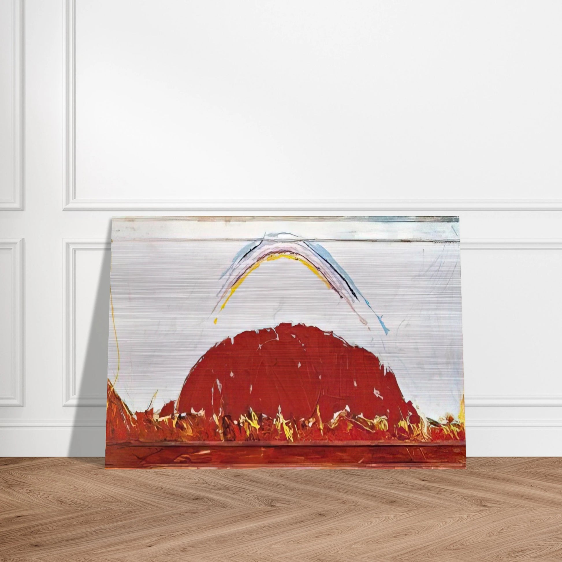Paesaggio in Australia - 1984 - Mario Schifano Brushed Aluminum Print - 70x100 cm / 28x40 inches | Mario Schifano Aluminum Print | Mario Schifano Prints