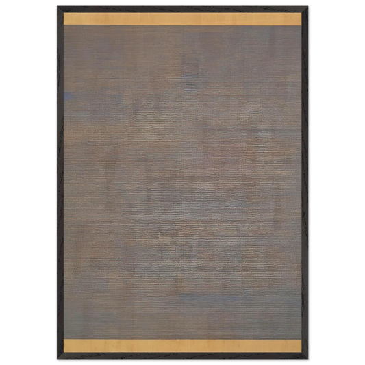 Falling Blue - Agnes Martin 70x100 cm / 28x40 inches Framed Art Print – Black Wooden Frame