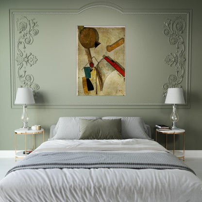 HEAVY RELIEF 1945 - Kurt Schwitters Brushed Aluminum Print - 70x100 cm / 28x40 inches | Kurt Schwitters Aluminum Print | Kurt Schwitters Prints