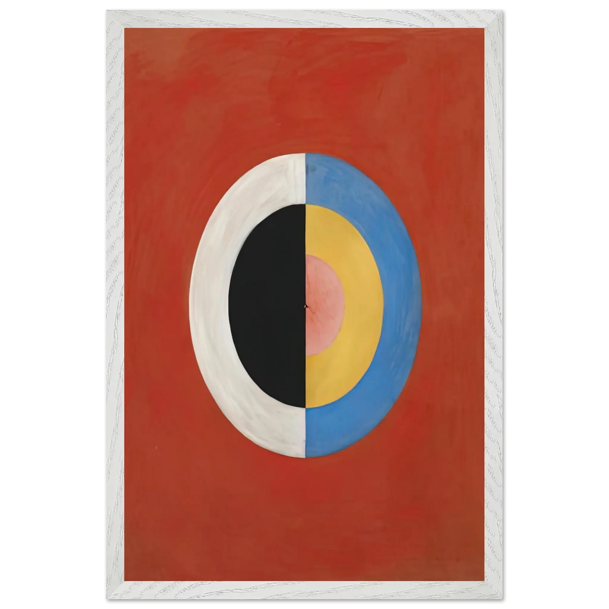 Hilma af Klint - THE SWAN NO 17 1915 0 Wall art - A3 (29.7 x 42  cm) - Premium Wooden Framed Poster With Fine Art Paper - Black frame