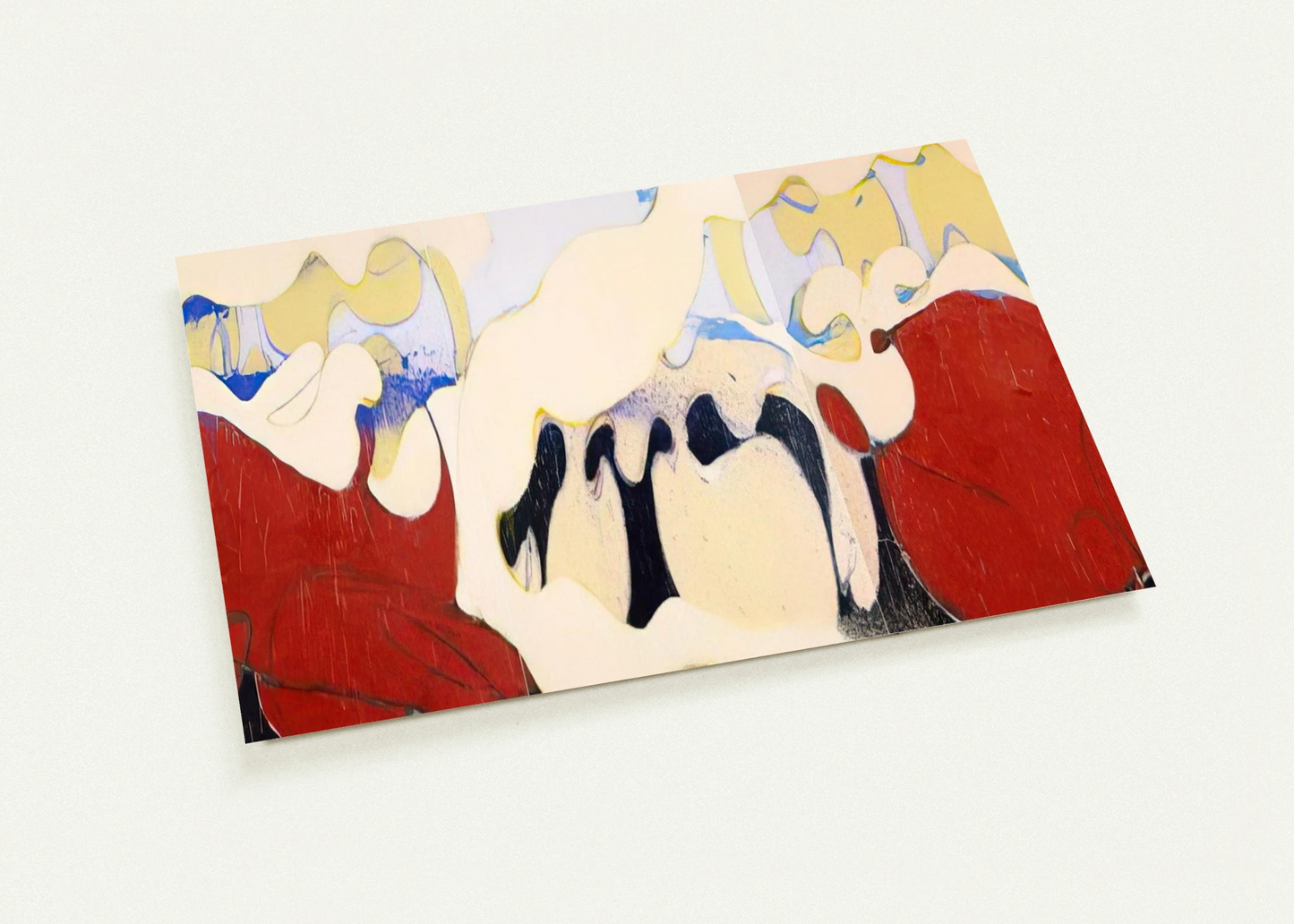 Coney Island Beauty - 1974 By Norman Bluhm Pack of 10 Post Cards | Norman Bluhm Post Cards | A6 (10.5 x 14.8 cm) - 4.1 x 5.8 inches