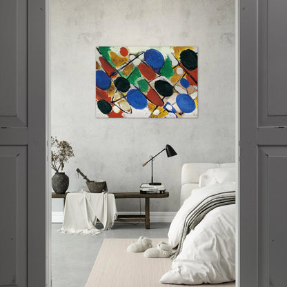 Scheiben - 1955 - Ernst Wilhelm Nay Brushed Aluminum Print - 70x100 cm / 28x40 inches | Ernst Wilhelm Nay Aluminum Print | Ernst Wilhelm Nay Prints