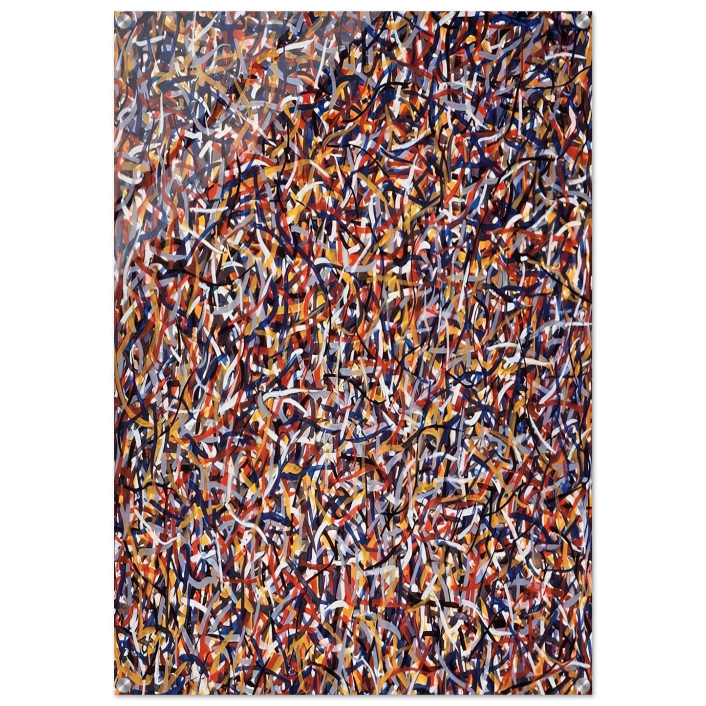 Not Straight Brushstrokes in All Directions - Sol LeWitt Acrylic Print - 70x100 cm / 28x40″ inches