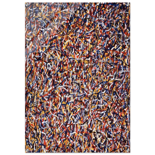 Not Straight Brushstrokes in All Directions - Sol LeWitt Acrylic Print - 70x100 cm / 28x40″ inches