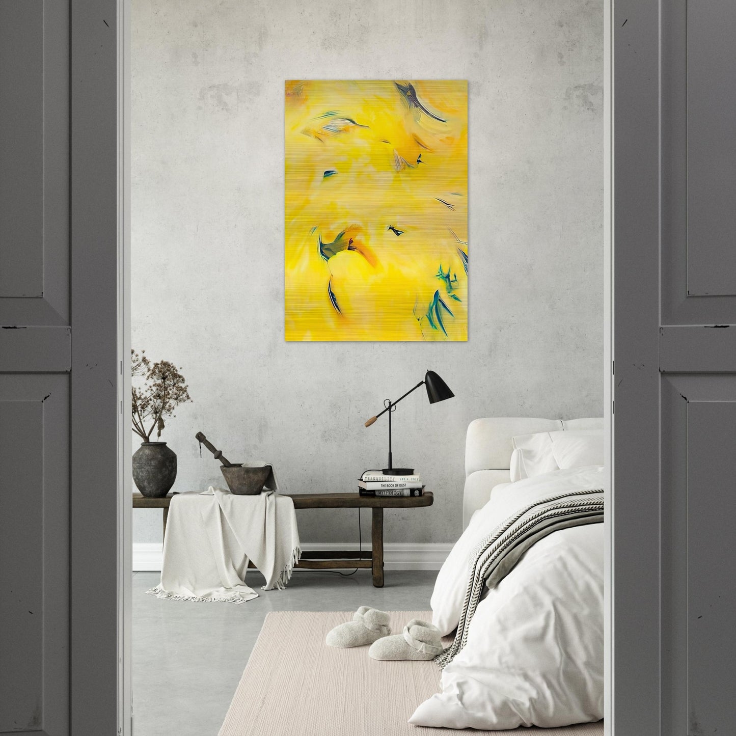Untitled - 1992 - Hassel Smith Brushed Aluminum Print - 70x100 cm / 28x40 inches | Hassel Smith Aluminum Print | Hassel Smith Prints