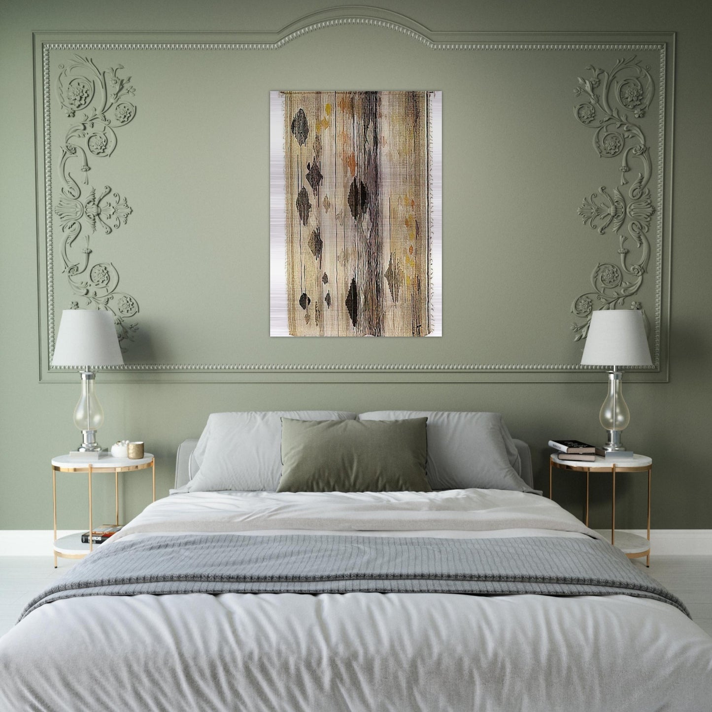 FLOATING SHAPES 1958 - Lenore Tawney Brushed Aluminum Print - 70x100 cm / 28x40 inches | Lenore Tawney Aluminum Print | Lenore Tawney Prints