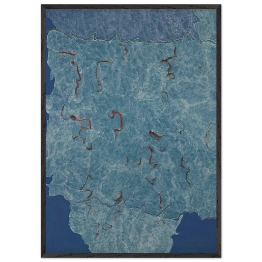 Infinity Field Jerusalem Series - 1984 - Theodoros Stamos 70x100 cm / 28x40 inches Framed Art Print – Black Wooden Frame