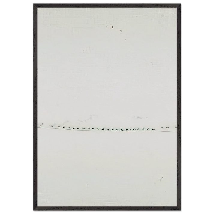 Untitled - 1965 N9 - Mira Schendel 70x100 cm / 28x40 inches Framed Art Print – Black Wooden Frame