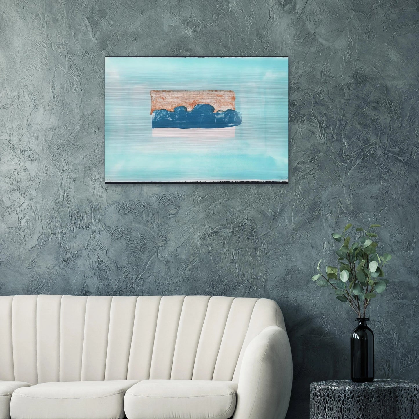 Untitled - 1976 - Howard Hodgkin Brushed Aluminum Print - 70x100 cm / 28x40 inches | Howard Hodgkin Aluminum Print | Howard Hodgkin Prints