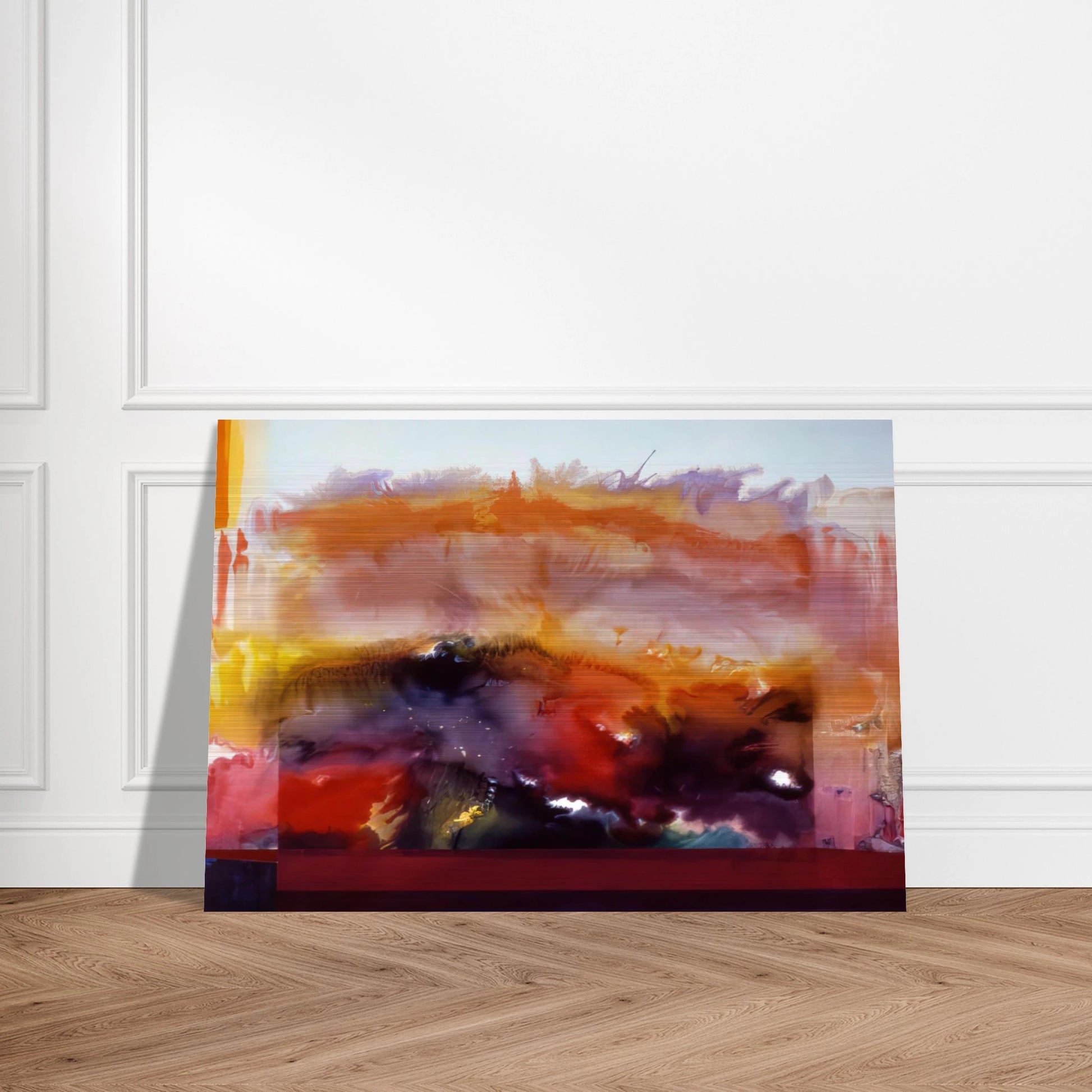Butterfly Of Winter - 1985 - Ronnie Landfield Brushed Aluminum Print - 70x100 cm / 28x40 inches | Ronnie Landfield Aluminum Print | Ronnie Landfield Prints