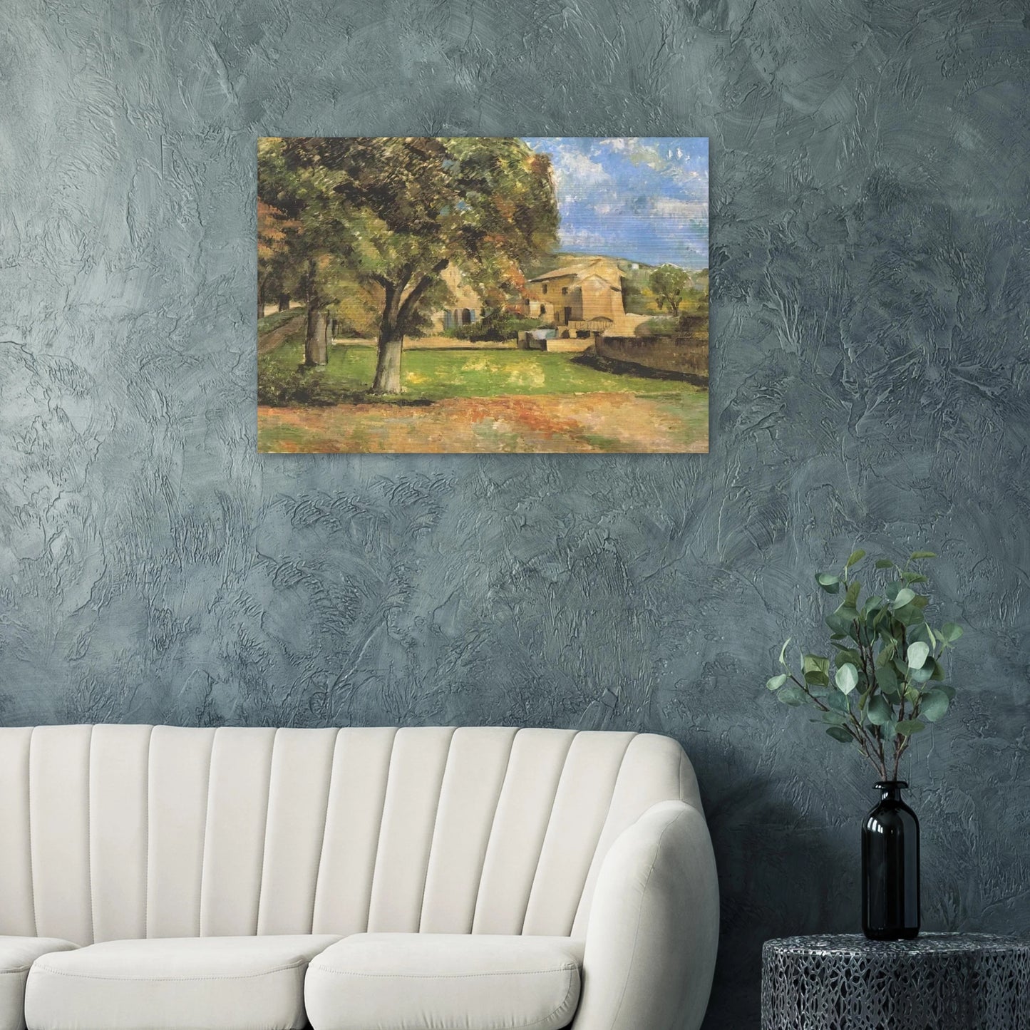 Horse-chestnut-trees in Jas de Bouffan - Paul Cézanne Brushed Aluminum Print - 70x100 cm / 28x40 inches | Paul Cézanne Aluminum Print | Paul Cézanne Prints