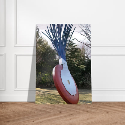 TYPEWRITER ERASER SCALE X COLLABORATION WITH VAN BRUGGEN 1999 - Claes Oldenburg Brushed Aluminum Print - 70x100 cm / 28x40 inches | Claes Oldenburg Aluminum Print | Claes Oldenburg Prints