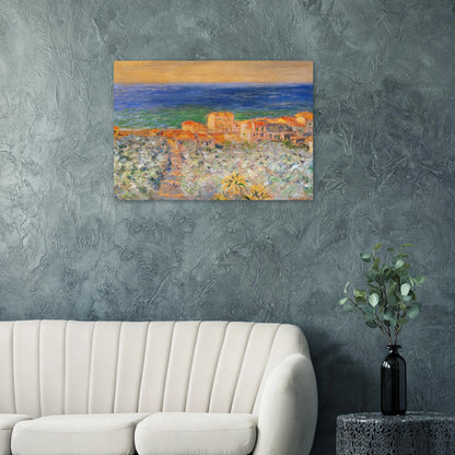 Burgo Marina at Bordighera - claude monet Brushed Aluminum Print - 70x100 cm / 28x40 inches | claude monet Aluminum Print | claude monet Prints