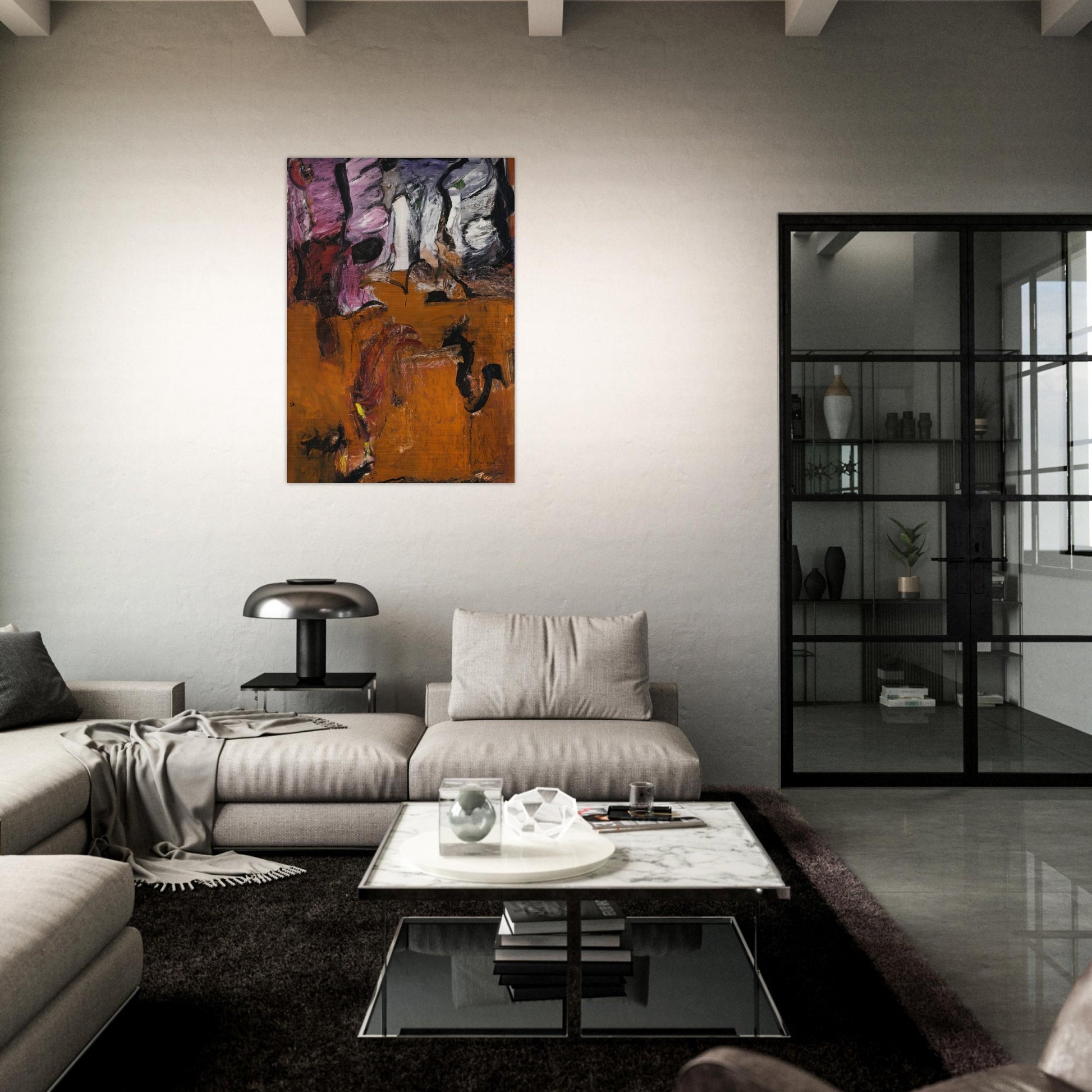 Pallas Athena--Earth - Grace Hartigan Brushed Aluminum Print - 70x100 cm / 28x40 inches | Grace Hartigan Aluminum Print | Grace Hartigan Prints