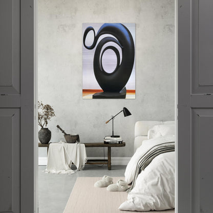 Abstraction - Georgia O'Keeffe Brushed Aluminum Print - 70x100 cm / 28x40 inches | Georgia O'Keeffe Aluminum Print | Georgia O'Keeffe Prints