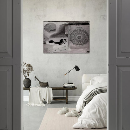 SHOULD LOVE COME FIRST 1951 - Robert Rauschenberg Brushed Aluminum Print - 70x100 cm / 28x40 inches | Robert Rauschenberg Aluminum Print | Robert Rauschenberg Prints