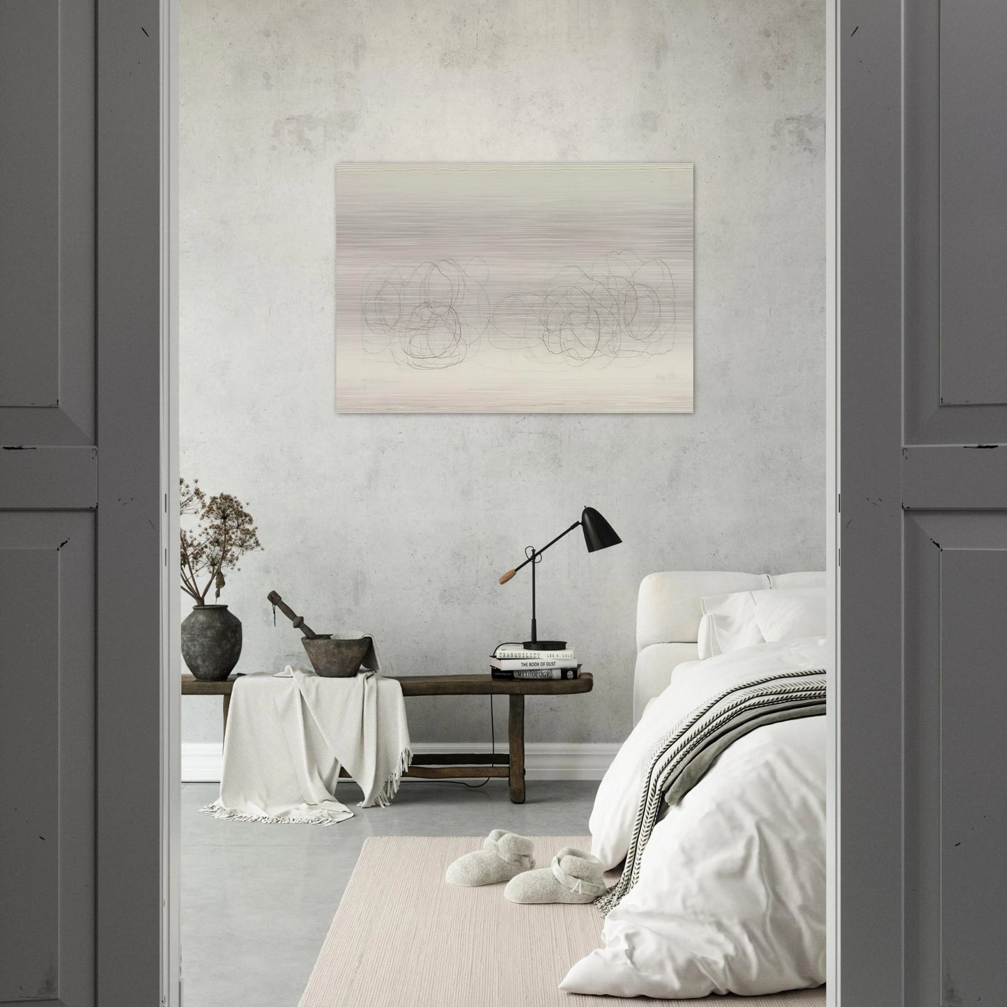 7R15 Where R=Ryoanji - 1983 - John Cage Brushed Aluminum Print - 70x100 cm / 28x40 inches | John Cage Aluminum Print | John Cage Prints