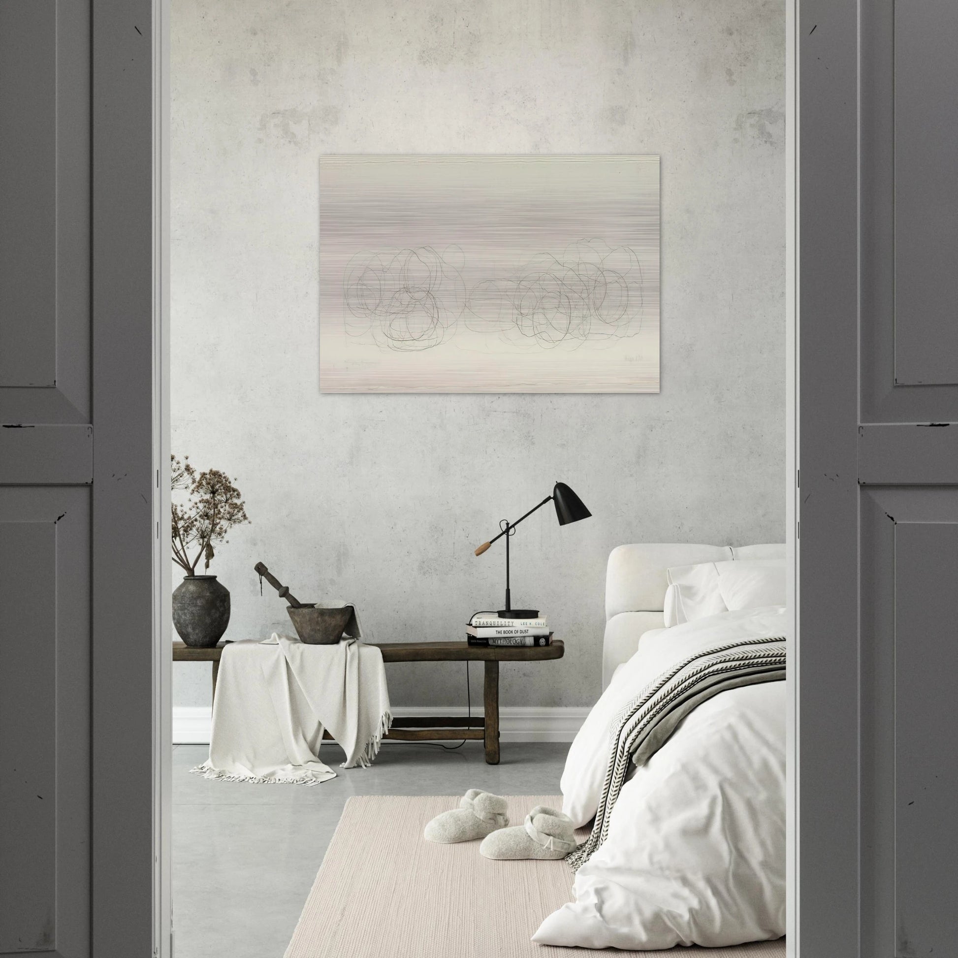 7R15 Where R=Ryoanji - 1983 - John Cage Brushed Aluminum Print - 70x100 cm / 28x40 inches | John Cage Aluminum Print | John Cage Prints