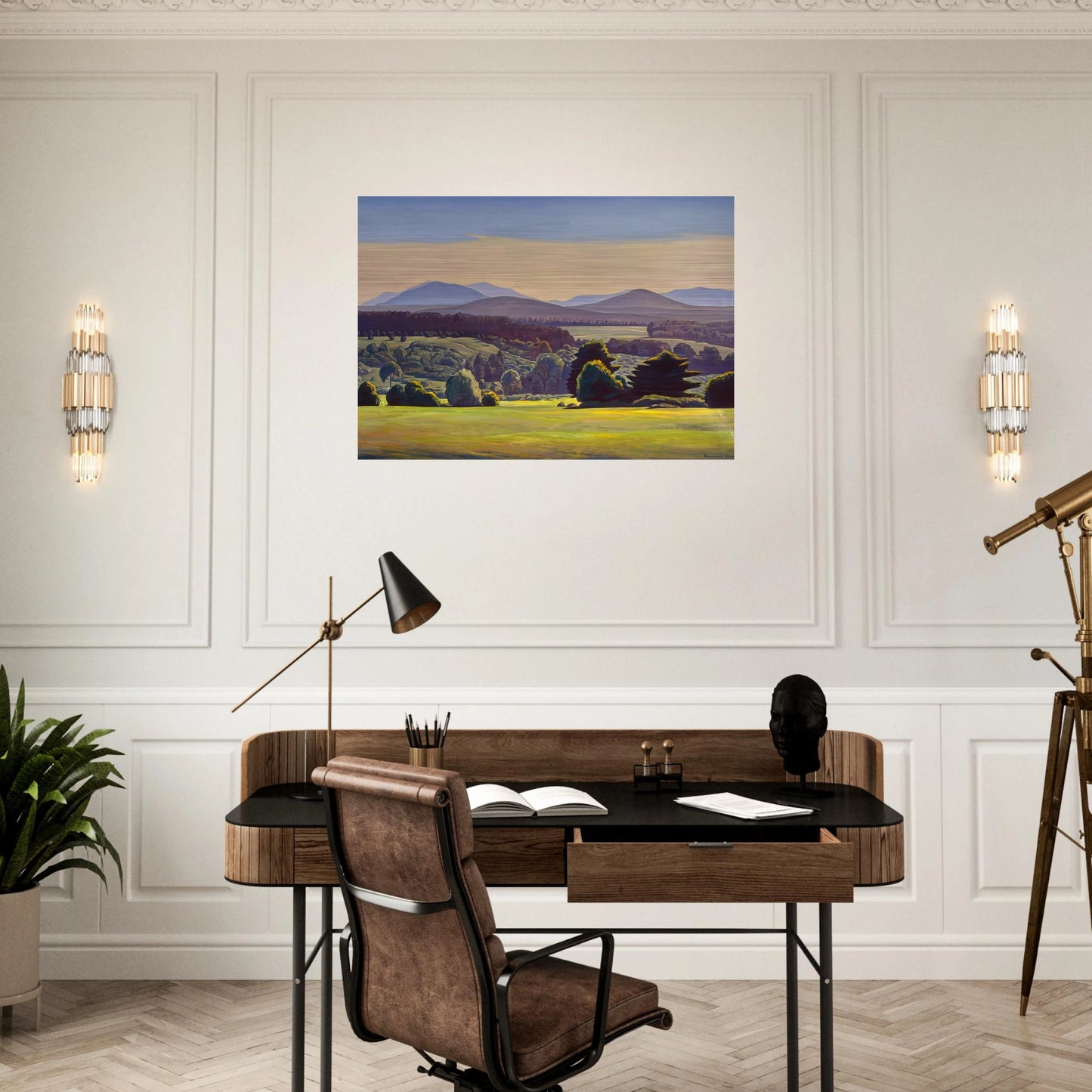 Summer Day. Asgaard - Rockwell Kent Brushed Aluminum Print - 70x100 cm / 28x40 inches | Rockwell Kent Aluminum Print | Rockwell Kent Prints