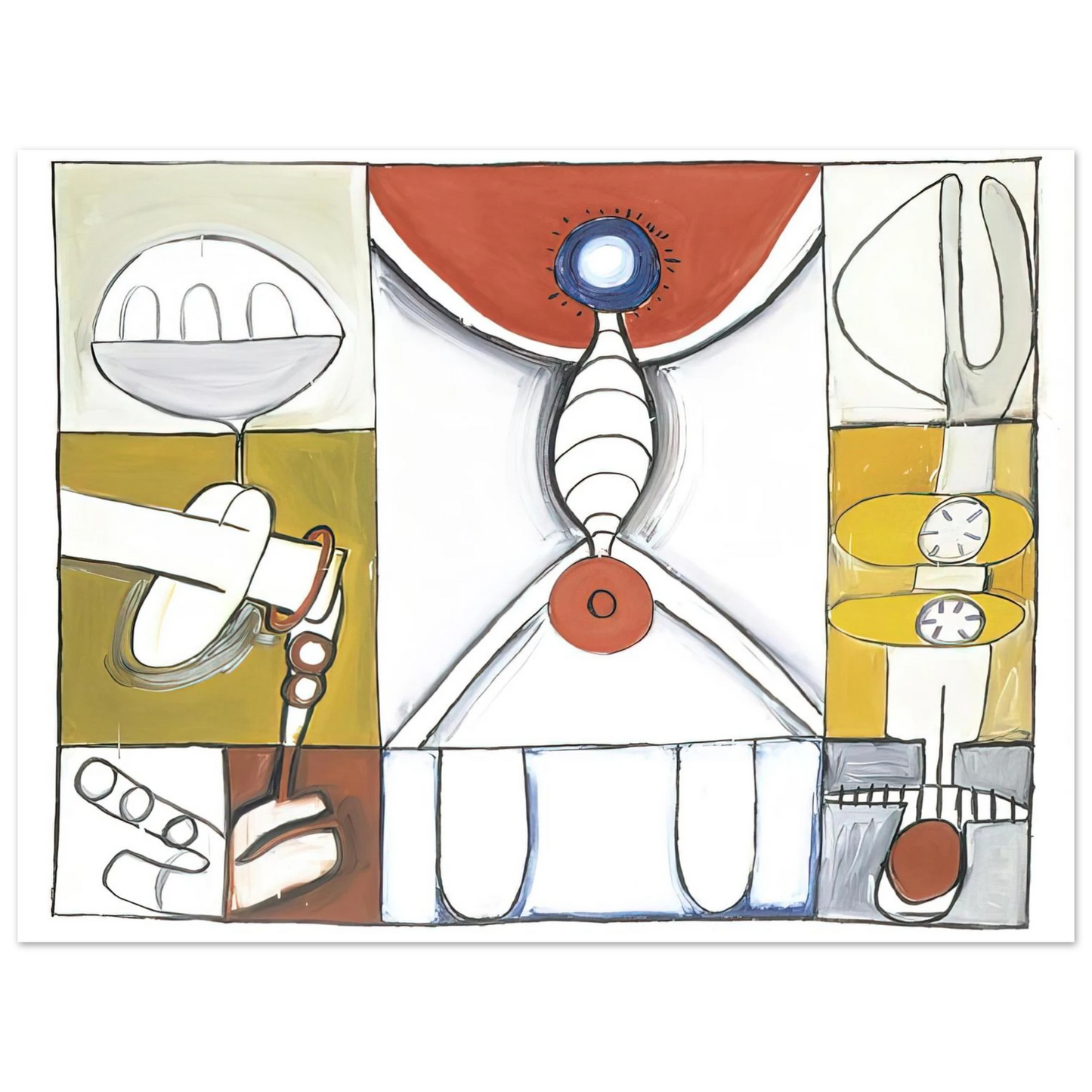 Eva Hesse - UNTITLED 1965 2  75x100 cm / 30x40inches Fine Art Poster
