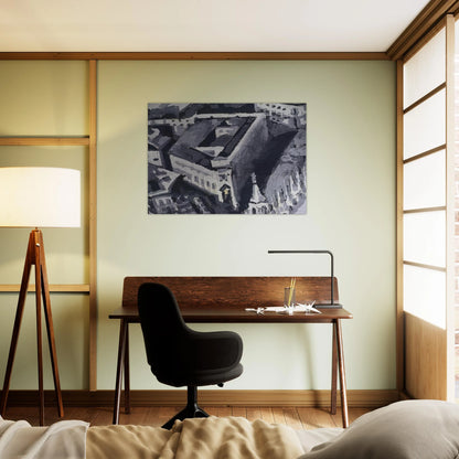 TOWNSCAPE M2 1968 - Gerhard Richter Brushed Aluminum Print - 70x100 cm / 28x40 inches | Gerhard Richter Aluminum Print | Gerhard Richter Prints