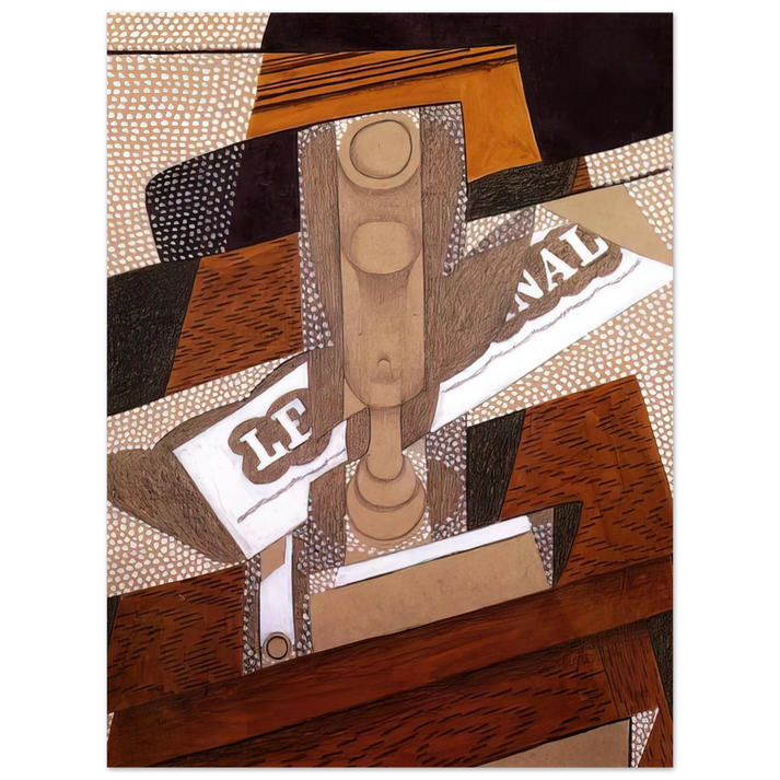 Juan Gris - THE PIPE 1916  75x100 cm / 30x40inches Fine Art Poster
