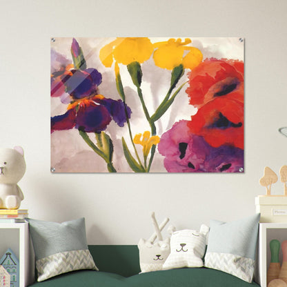Irises and poppies - Emil Nolde Acrylic Print - 70x100 cm / 28x40″ inches