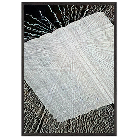 CLOUD SERIES V 1978 - Lenore Tawney 70x100 cm / 28x40 inches Framed Art Print – Black Wooden Frame