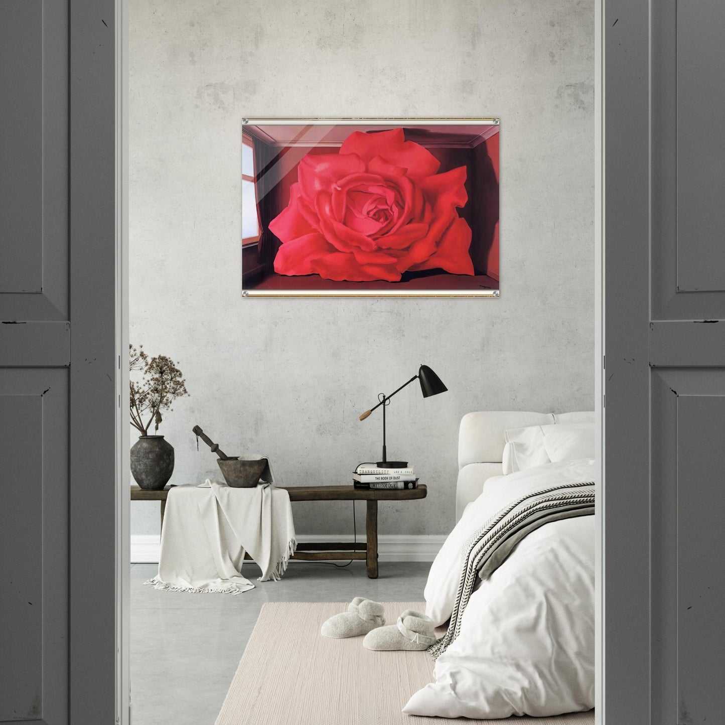 THE TOMB OF THE WRESTLERS 1960 - Rene Magritte Acrylic Print - 70x100 cm / 28x40″ inches | Rene Magritte Wall Art | Rene Magritte Prints
