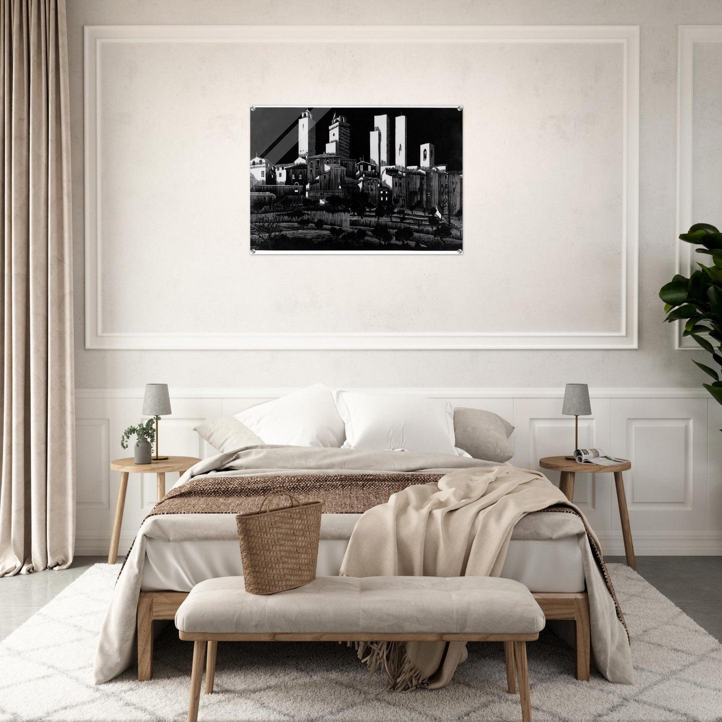 SAN GIMIGNANO - MC Escher Acrylic Print - 70x100 cm / 28x40″ inches | Maurits Cornelis Escher Prints