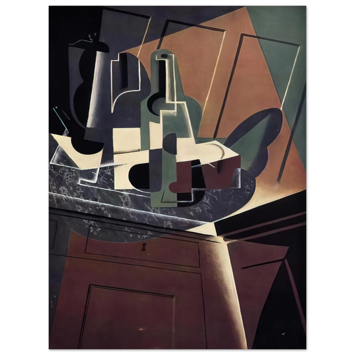 Juan Gris - THE SIDEBOARD 1917  75x100 cm / 30x40inches Fine Art Poster